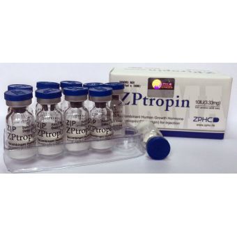 Гормон роста ZPtropin Соматропин 10 флаконов 100IU (333 мкг/IU) - Казахстан
