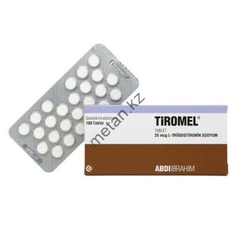 Лиотиронин Tiromel 1 таблетка 25мкг (100 таблеток) - Казахстан