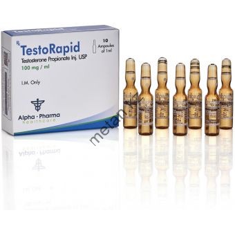 Тестостерон пропионат (TestoRapid) Alpha Pharma 10 ампул по 1мл (1амп 100 мг) - Казахстан