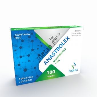 Анастрозол Biolex 100 таблеток (1 таб 1 мг) - Казахстан