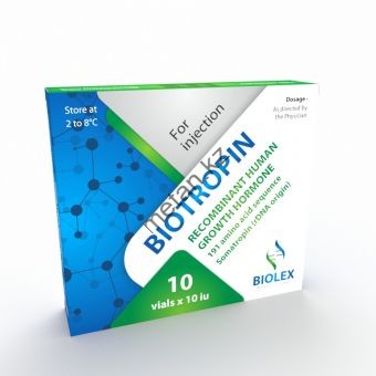Гормон роста Biolex Biotropin 10 флаконов по 10 ед (100 ед) - Казахстан