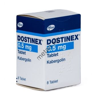 Каберголин Dostinex 8 таблеток (1 таб/0.5 мг)  - Казахстан