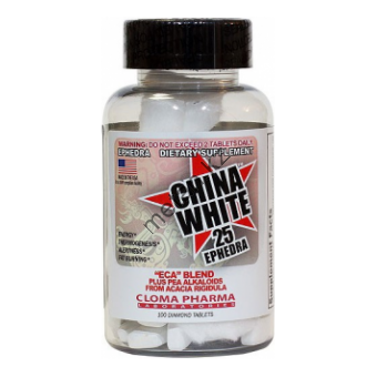 Жиросжигатель Cloma Pharma China White 25 (100 таб) - Казахстан